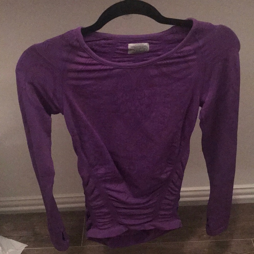 Long sleeve purple top